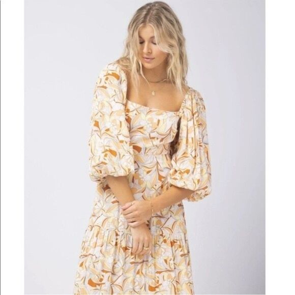 L*Space Womens Size XS Printed Bahia Dress - Picture 7 of 11